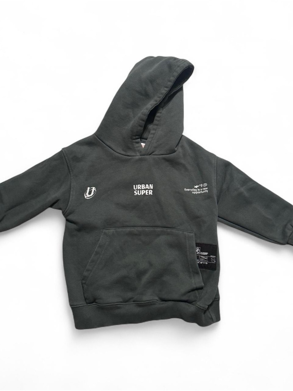 Kids' Dark Green Hoodie Sweatshirt ZARA